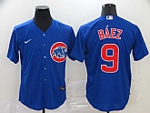 Cubs 9 Javier Baez Royal 2020 Nike Cool Base Jersey,baseball caps,new era cap wholesale,wholesale hats